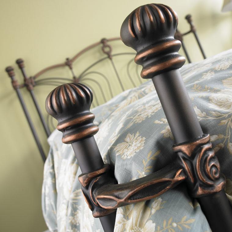 Wesley Allen Iron Beds HOFRP1030Q Queen Chelsea Iron Headboard and Open